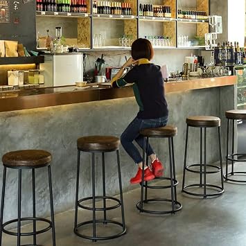 Modern Bar Stools Set Counter Height Dining Chairs Counter Height Stools Bar Stools Set of 2 Backless Barstools with Upholstered PU Leather(65cm)