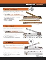 Vista 1 de Keson WR18M - Regla de madera plegable inglesa/métrica, 78 pulgadas