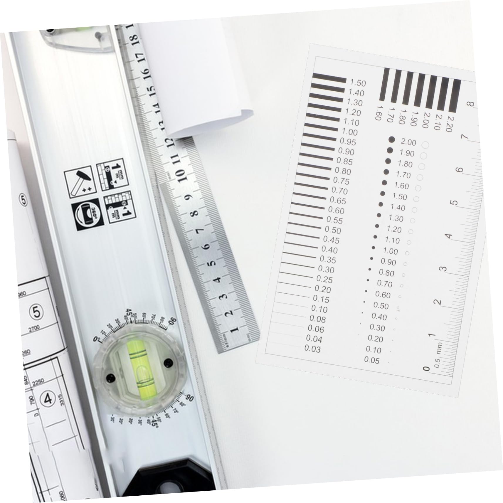 Defect Measuring Card Ruler Card Masteelf 3pcs Flaw Detection Gauge High Precision Estimation ...