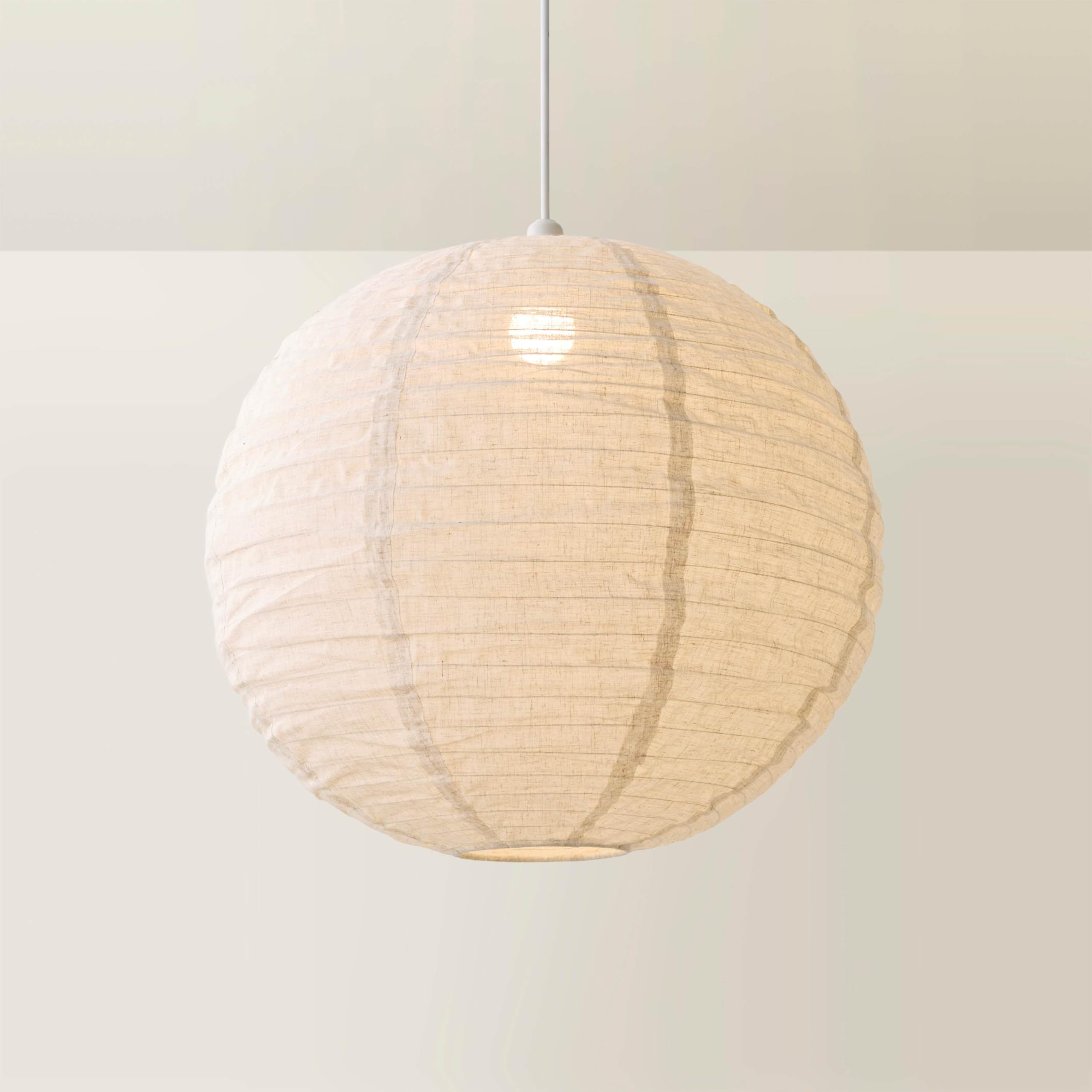 ValueLights | Etta Natural Linen XL Globe Lamp Shade (D) 60cm | Lamp Shades, Home Décor & Improvement Essential