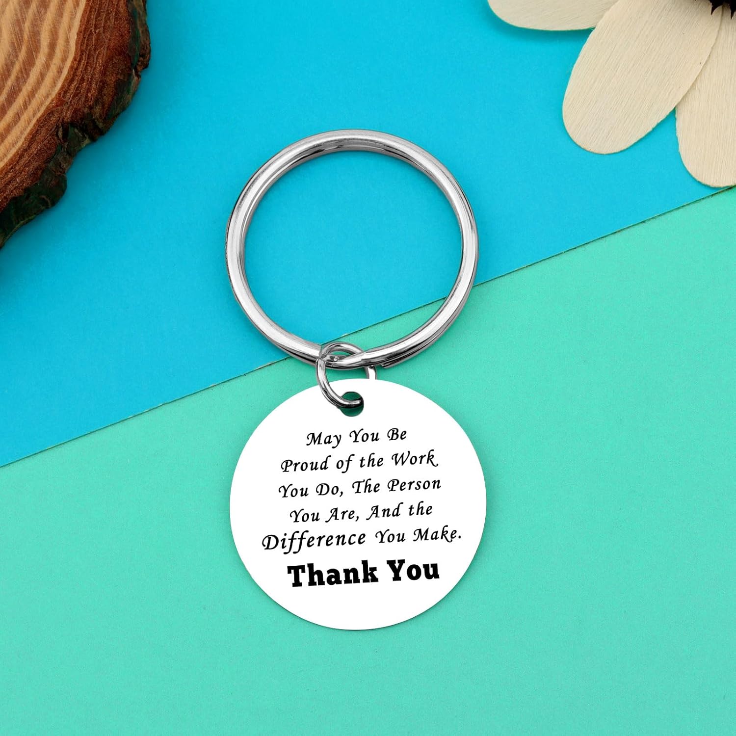 Thank You Gifts for Women Men 12Pcs Appreciation Keychain for Coworker Employee Teacher Therapists Nurse Colleague Leaving Gift Inspirational Appreciation Jewelry Christmas Birthday Retirement Gifts - Image 3