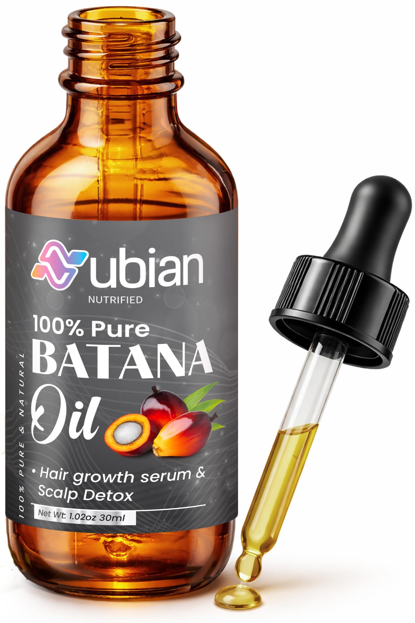 Batana Oil for Hair - Batana Oil for Hair Growth - 100% Pure & Natural Premium Batana Hair Oil - Batana Natural Hair Growth Oil, 30 ml 1.02 fl oz