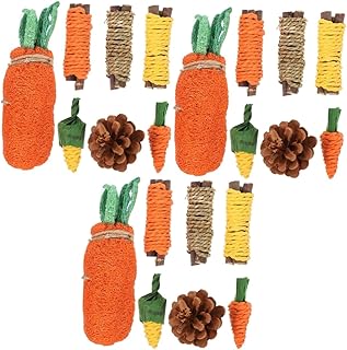 Mipcase 21 Pçs Pet Mastigar Vara Bichos Brinquedos Coelho Brinquedos Para Coelhos Guloseimas Cobaia Brinquedos Mastigar Para Coelhos Coelho Mastigar Brinquedos Para Coelhos Brinquedos De