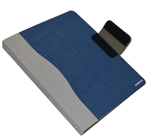 Miniatura 7 de Carpeta de 3 anillos con portapapeles de pizarra blanca y bolsa de documentos expandida, carpeta de anillos de padfolio organizador de negocios