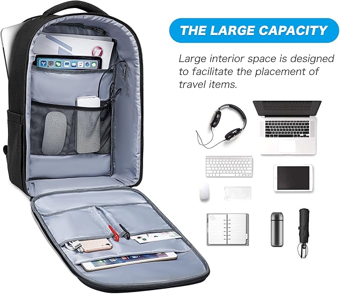 Morrales MOSISO impermeable para laptop 15.6-16 pulg 35L miniatura 4