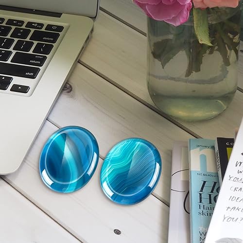 Miniatura 6 de Artistone Piedras de cristal talladas a mano para curación de chakras, piedras de palma de bolsillo para ansiedad, alivio del estrés, meditación,