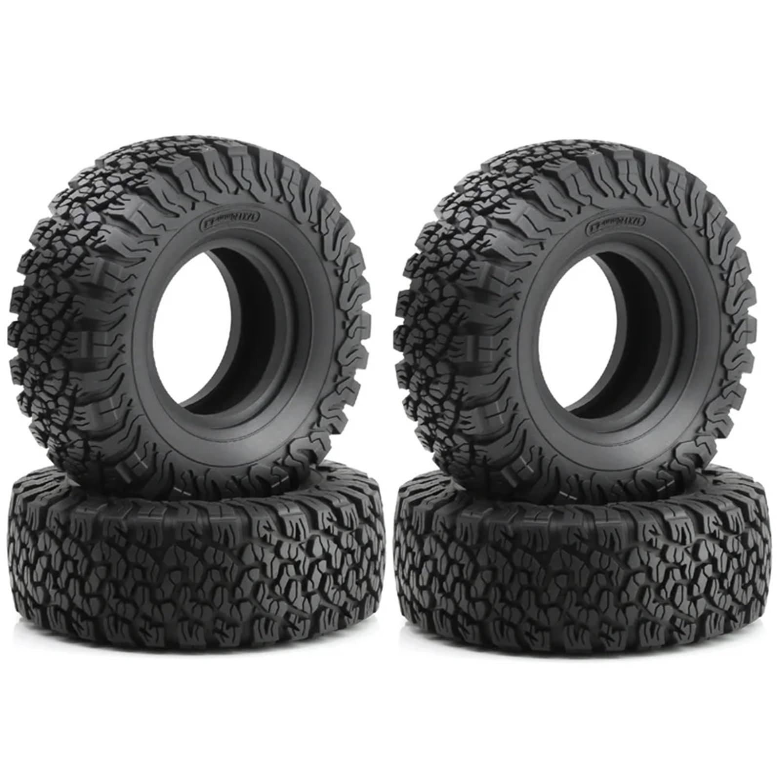 para Tank 300 F150 para SCX10 para Trx4 1/10 4 Uds Neumáticos Rueda 2, Pulgadas 120MM RC Escalar Coches Todoterreno Piezas Orugas Camiones Piezas Repuesto RC