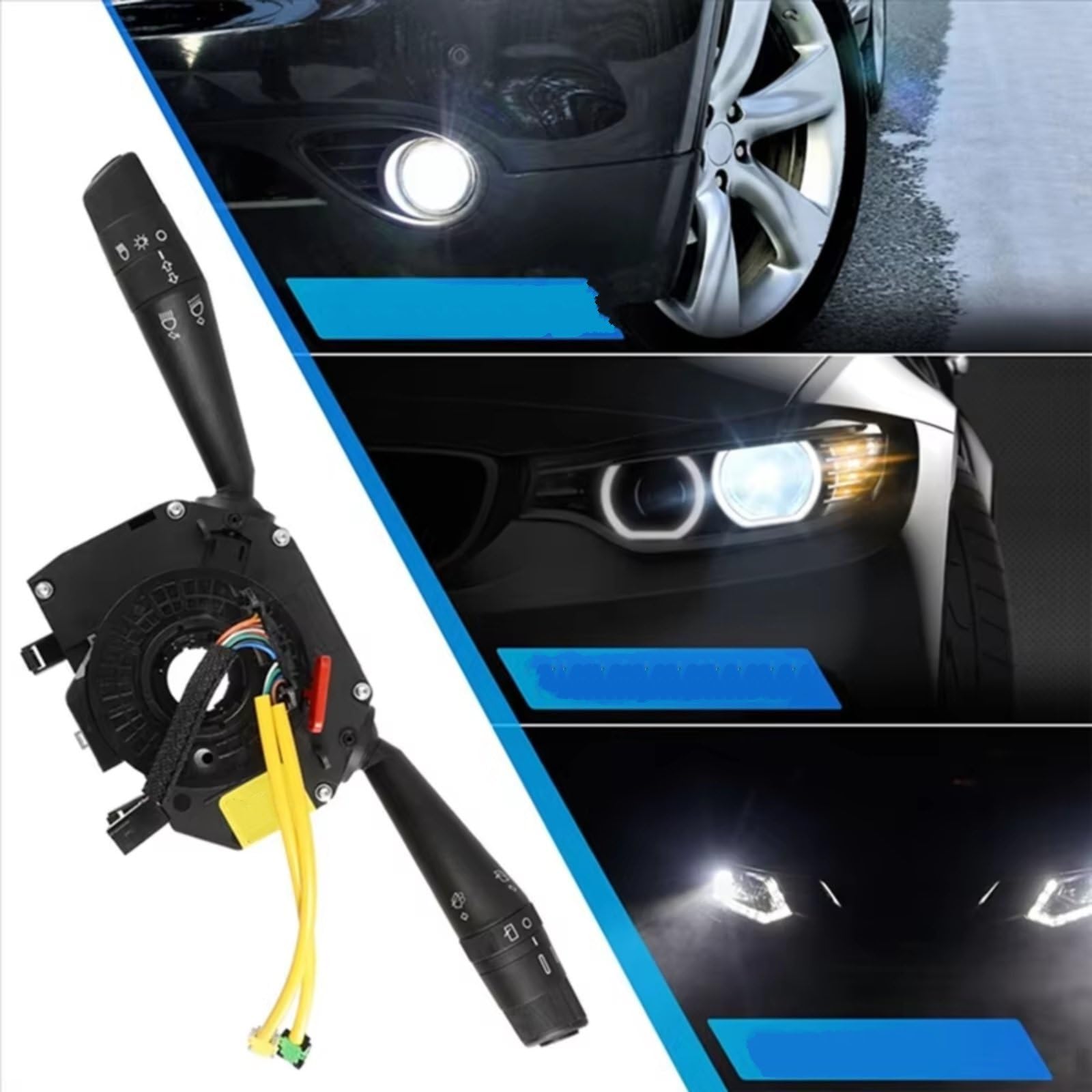 Commodo Voiture Compatible Avec Fiat Pour Grande 2005-2012 Pour Punto 2010-2012 Pour Evo 2008-2012 Interrupteur Colonne Direction Combiné Voyant D'essuie Glace