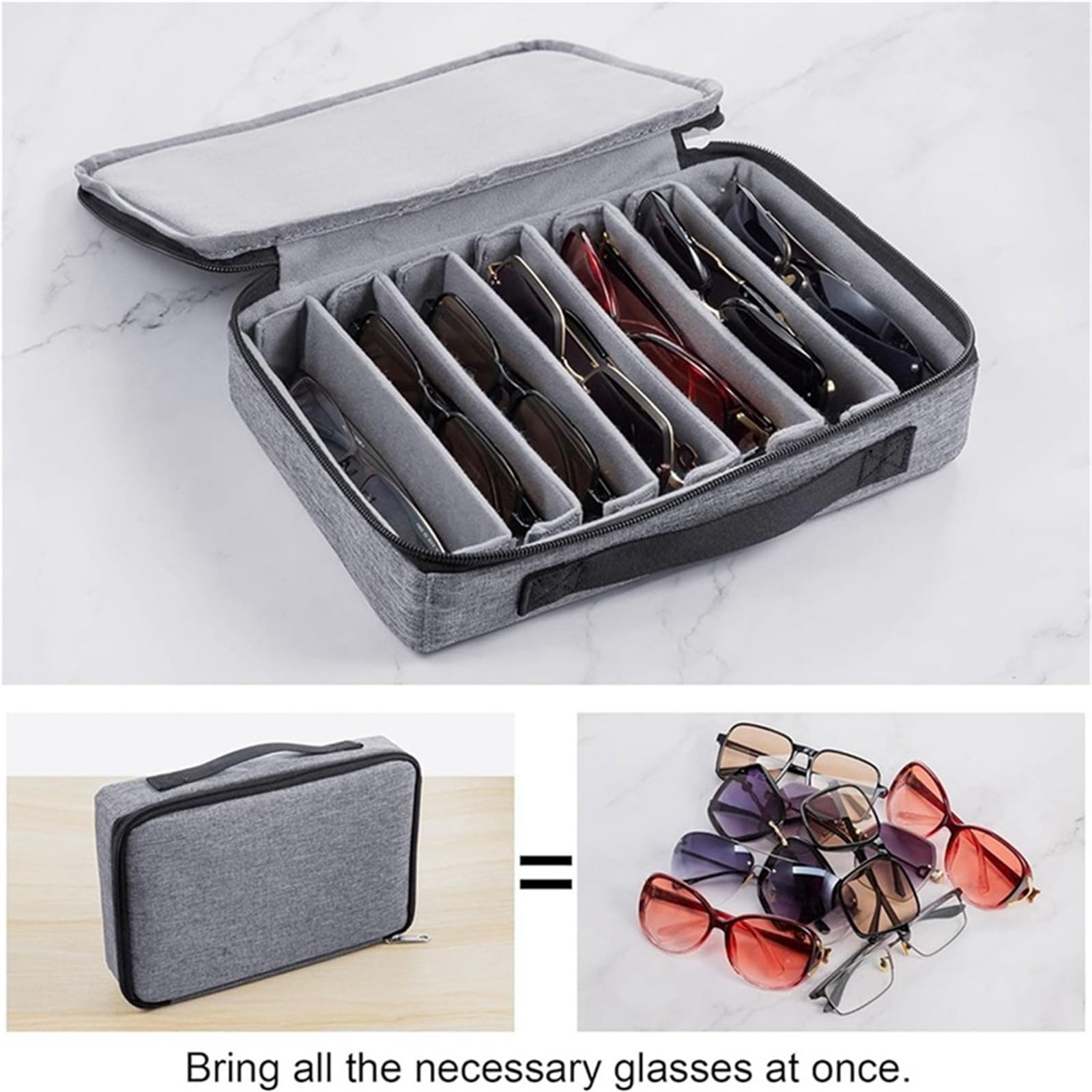 1PcsTravel Sonnenbrille Organizer Fall Tragbare Gläser Auge Tragen Halter for Männer Frauen Reisen Brillen Für Brillen