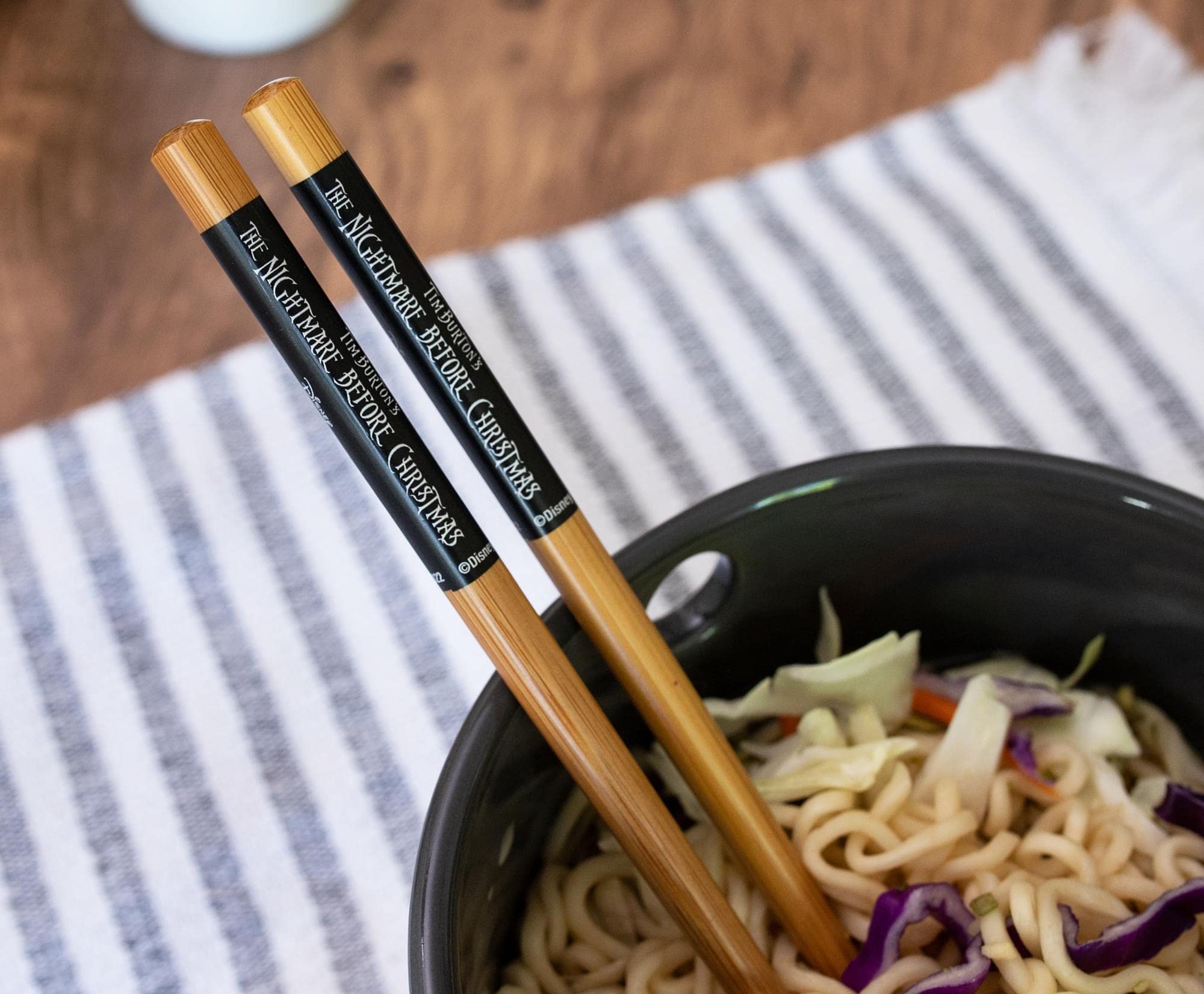 The Nightmare Before Christmas Disney Jack 20-Ounce Ramen Bowl with Chopsticks