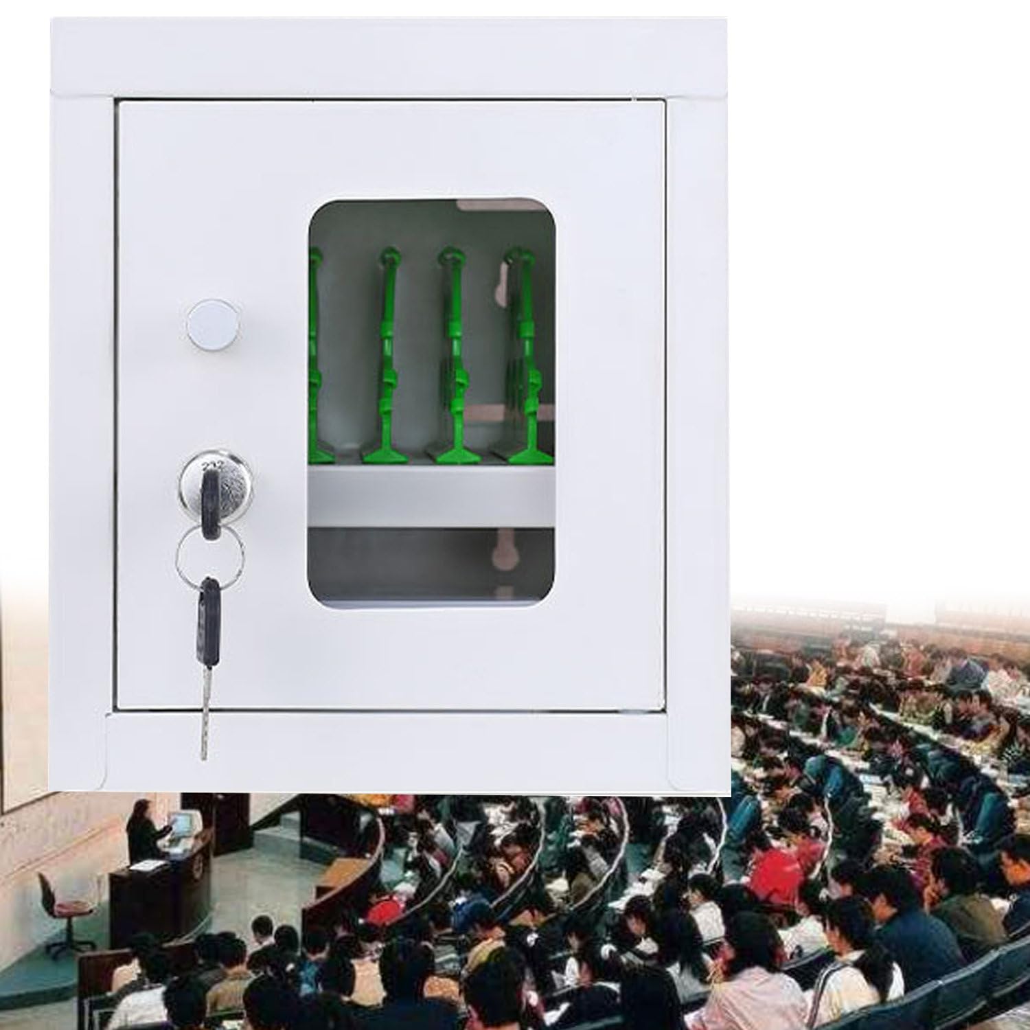 Casillero portátil para teléfonos en oficinas y eventos corporativos