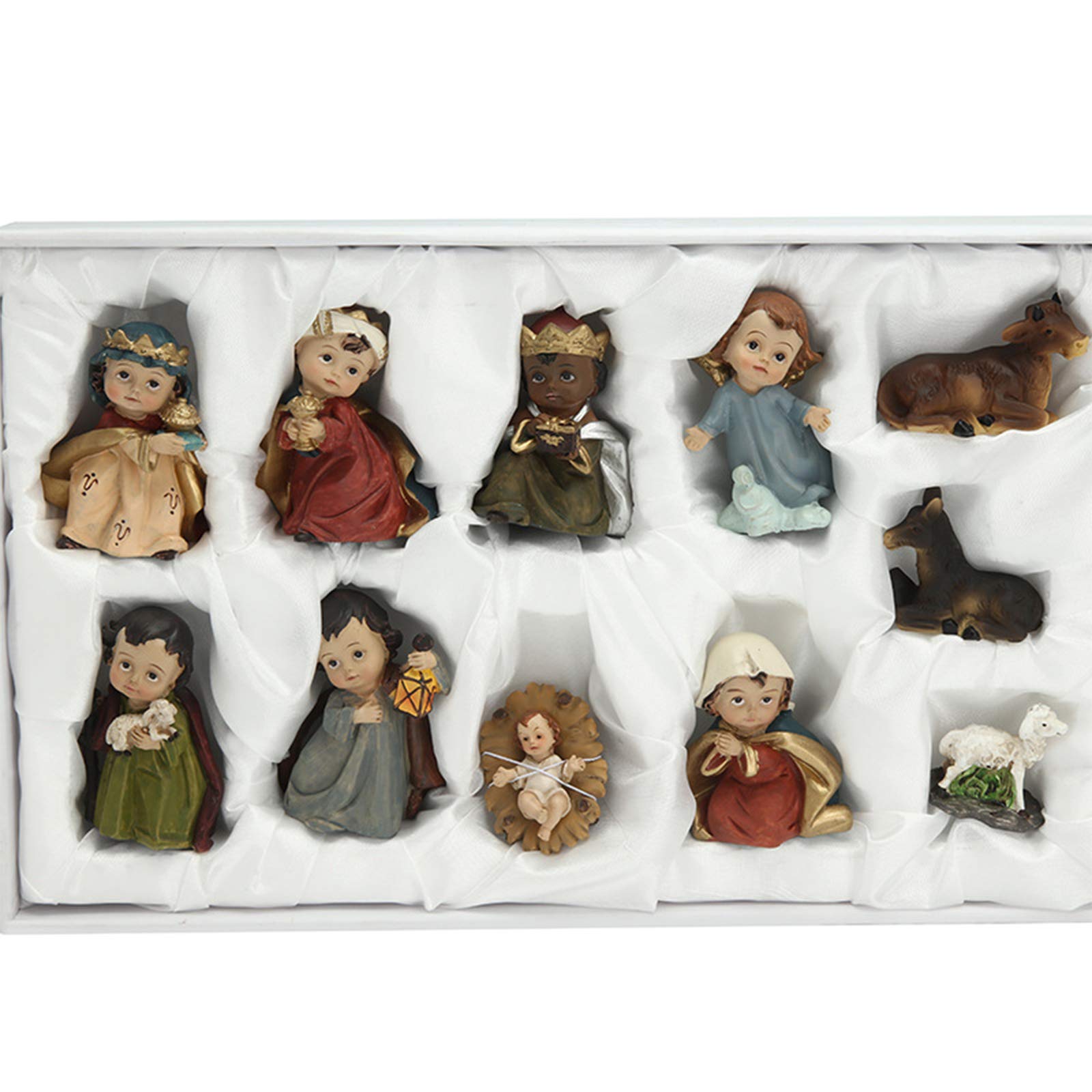 SOFEA Figurines 11Pack Born in Bethlehem Nativity Set - Nativity Sets for Christmas Indoor Decor
