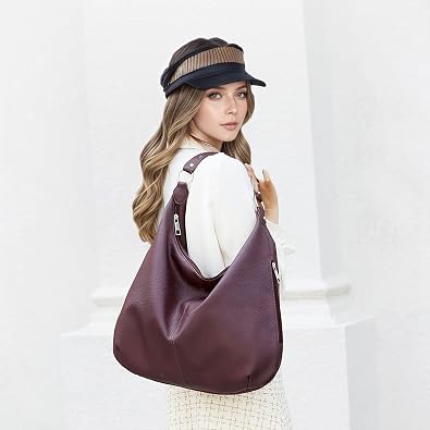 SSKHE Leather Tote Bags for Women,Soft Hobo Bag,Leather Tote Bag,Shoulder Bags Women