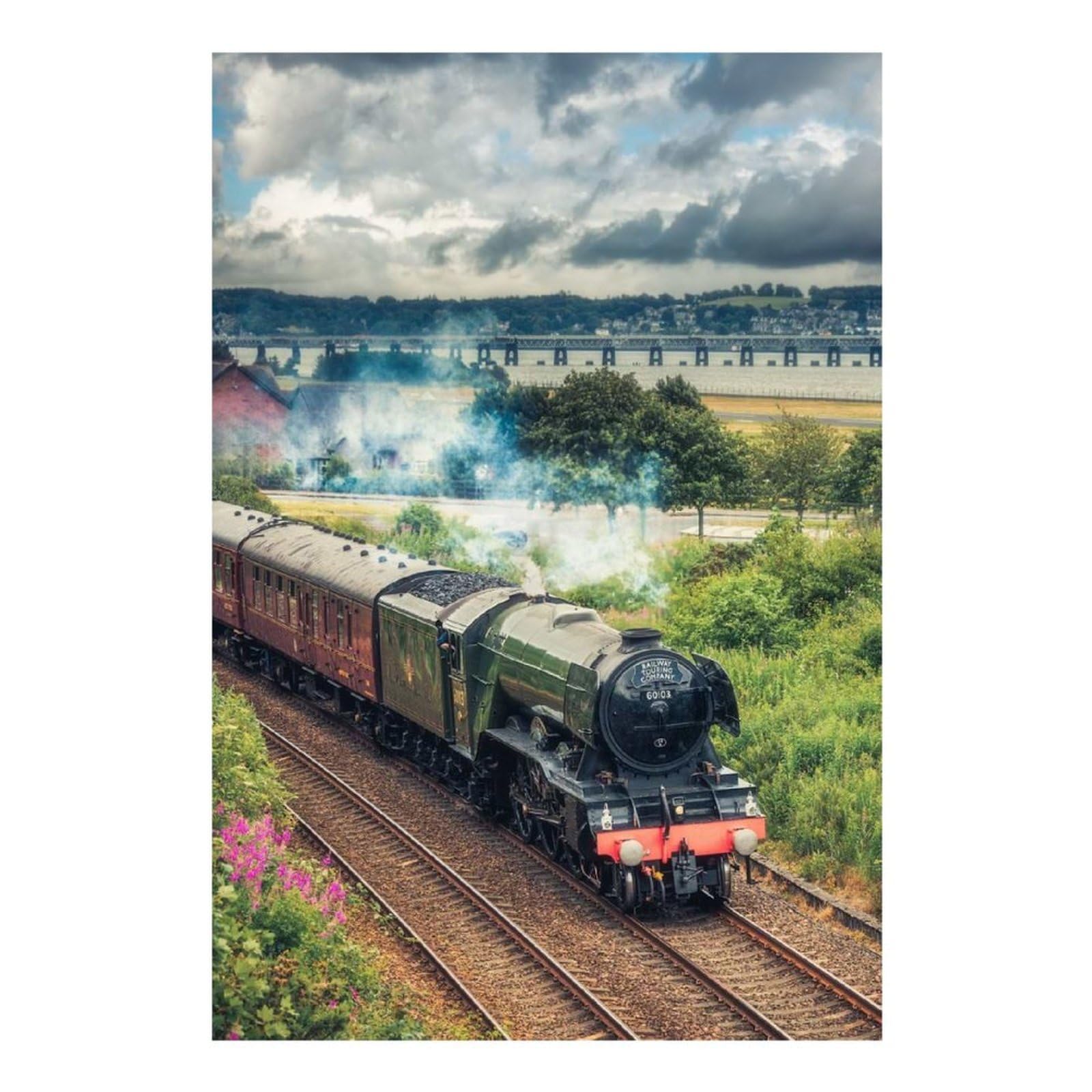 POLIUAWS Flying Scotsman Dundee Diamond Art Kits Adults for Home Wall Decor Relaxing Fun Gem Arts Kits with Accessories Diamond Painting 8"x12"