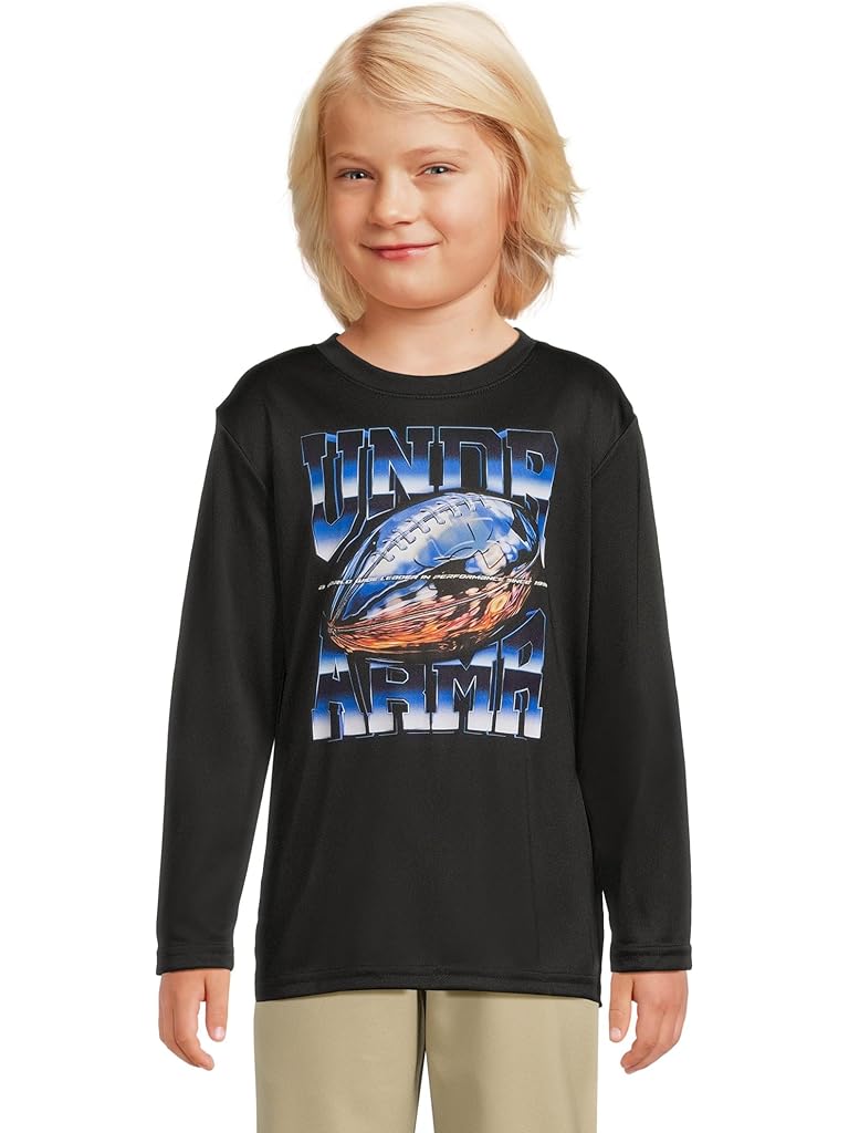 Black Under Armour Chrome Football Tech Long Sleeve (Little Kid)