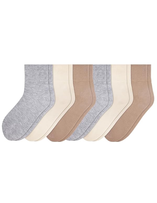 no nonsense Women's Quarter Top Shortie Body Sock 6 Pair Pack, Neutral, One Size by no nonsense - Used condition - Image 2