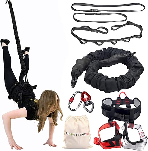 Miniatura 1 de PRIOR FITNESS Bungee Fitness Set Yoga Cuerda Bungee Cuerda Resistencia Aire Danza Cuerda Ejercicio Fitness Gimnasio en Casa Equipo de Entrenamiento