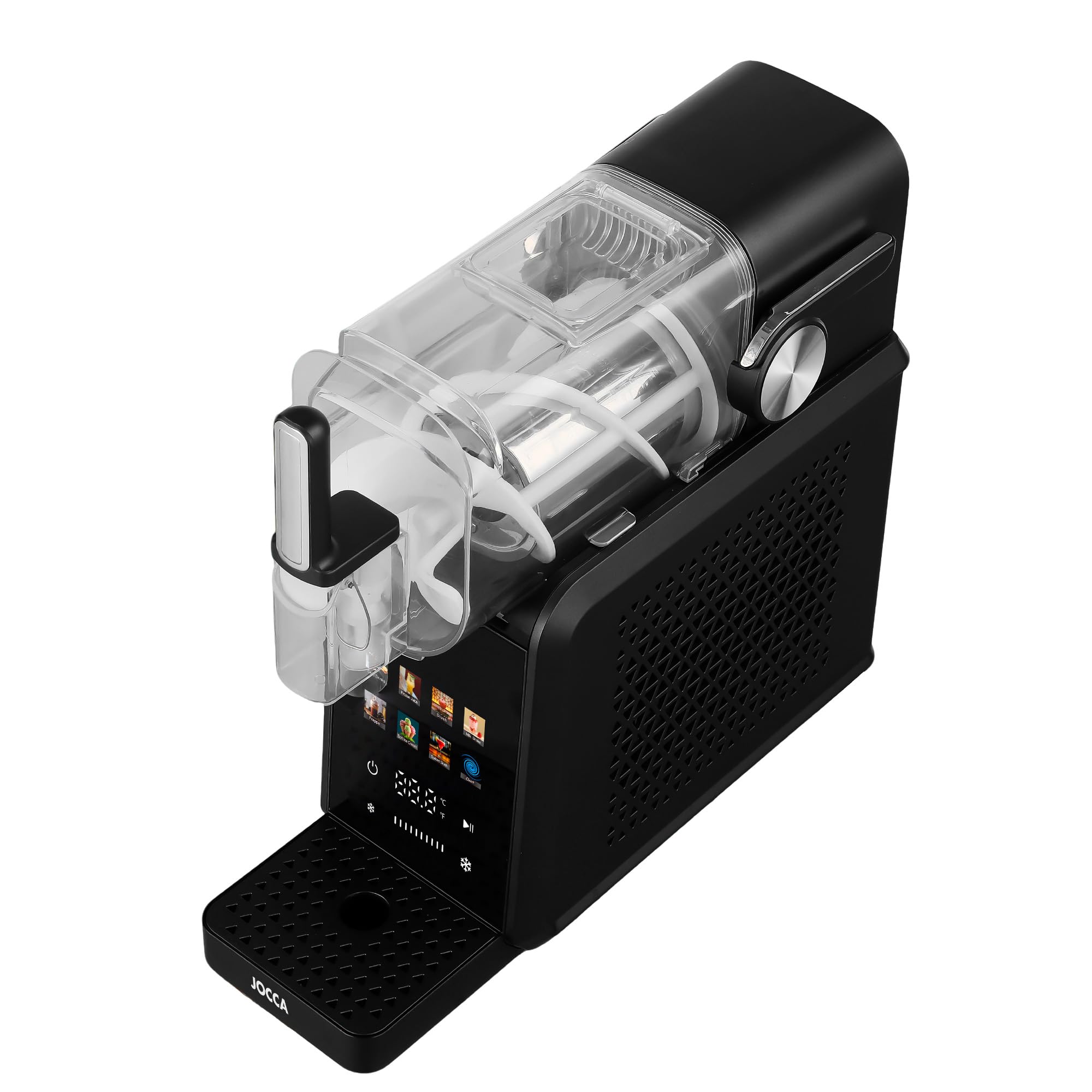JOCCA - Máquina de Granizados, Helados y Bebidas Frías, 1,8 Litros, 7 Programas, Prepara Bebidas Frias en 15-60 minutos, Control de Temperatura, Pantalla Táctil, 200W