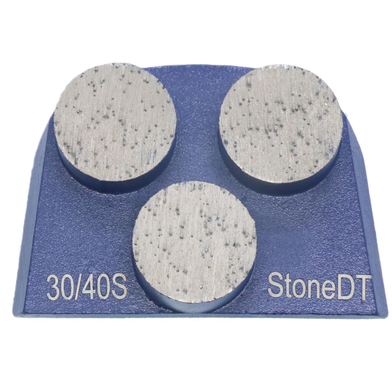 Concrete Floor Grinding Disc, Metal Diamond Grinding Shoes for Concrete Preparation, Fit with Lavina EDCO Floor Grinder, Three Round Segs, 30/40 Grit Medium Bond