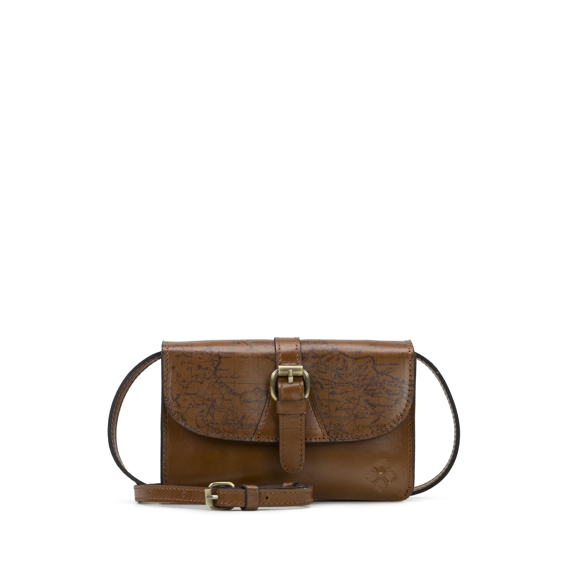 Patricia Nash Leather Crossbody Bag - Bianco Crossbody Organizer, 100% Full Grain Leather Crossbody Purse for Women