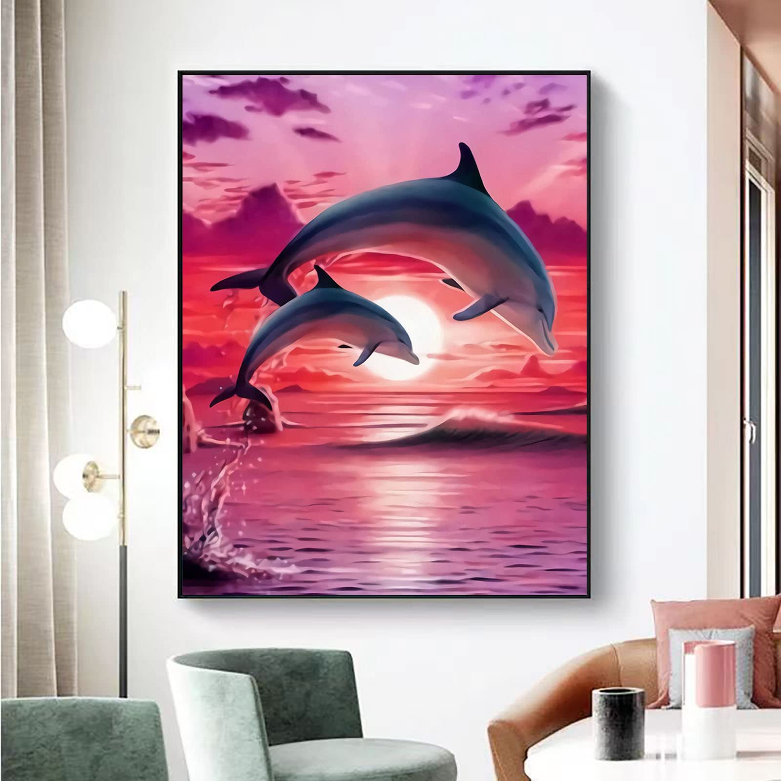 ダイヤモンドアートクラブ Tropical Dolphins Tropical Dolphins – Diamond Art Club