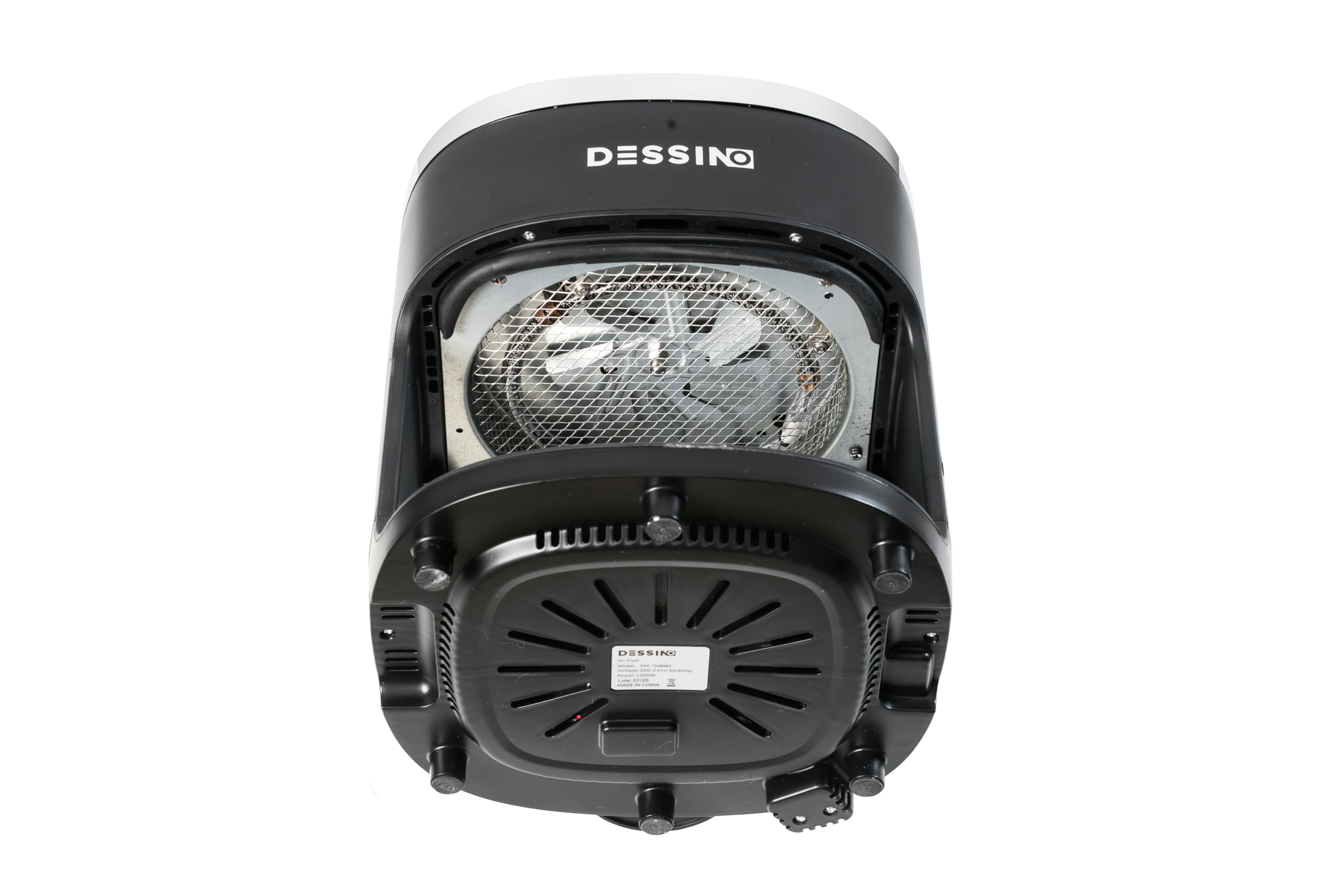 Freidora de Aire Digital Sin Aceite 4,2L,Sin Precalentamiento y Desconexión Automática,Cesta de Cristal con Visión 360°,Pantalla Táctil,Capacidad 5-6 Raciones,6 programas,Limpieza Fácil,1300W