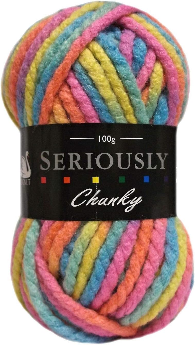 Cygnet C800/304 Flamingo Acrylic Seriously Chunky Prints Super Chunky Yarn 100g