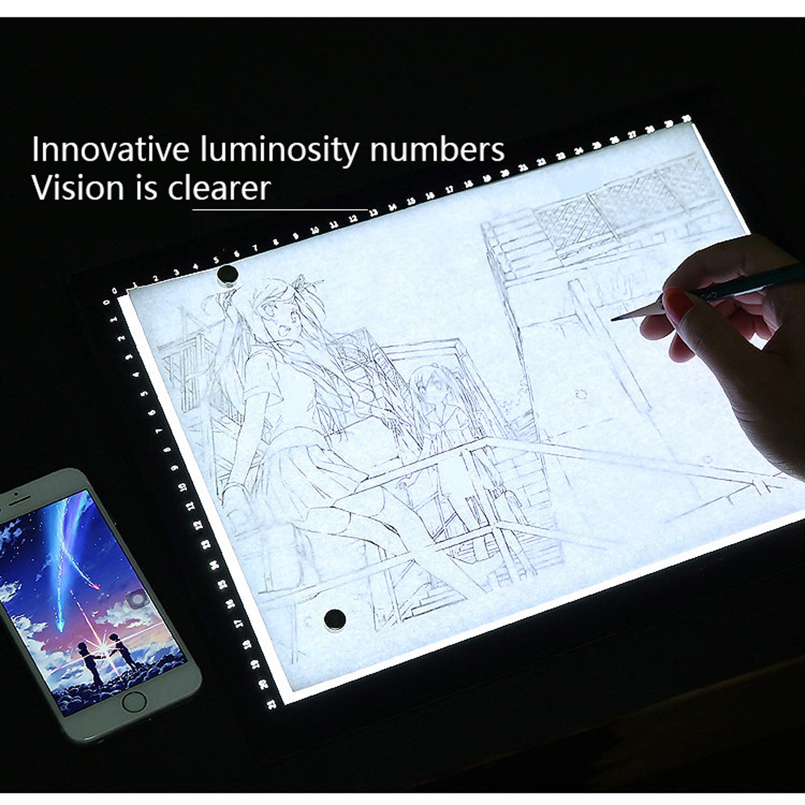 Tavoletta Luminosa LED A4 - Per Disegno E Ricalco - Foto 7