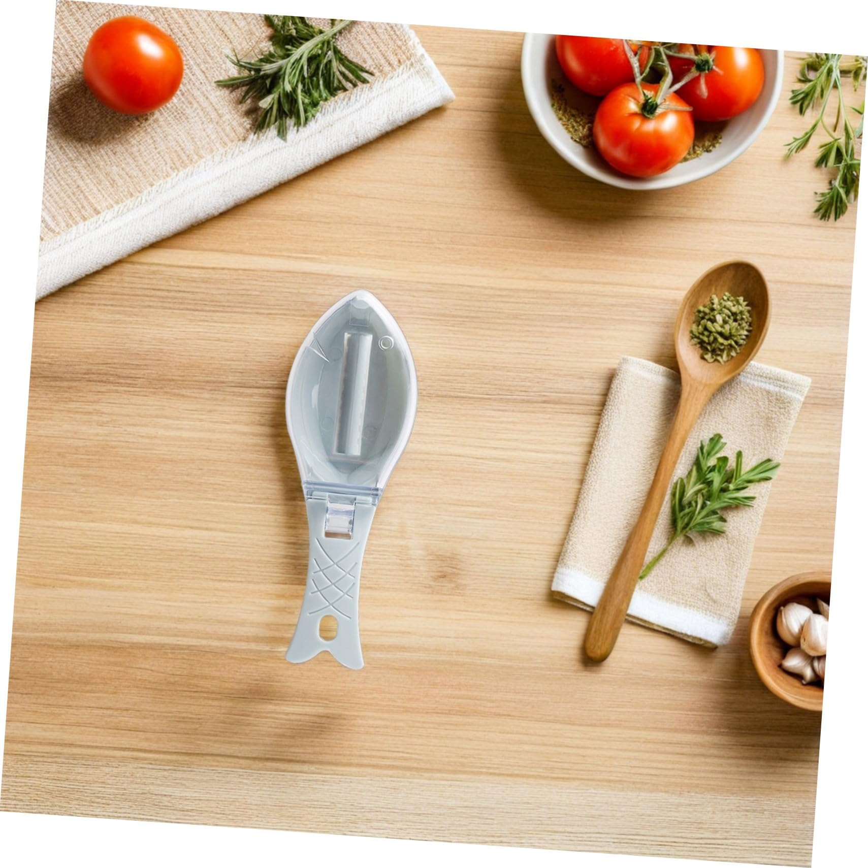 GLEAVI 10 Pezzi Rimuovi Squame Pesce Manuale con Coperchio Raschietto Ergonomico per Cucina Domestica e Ristoranti Strumento Efficiente per Pulizia e Conservazione della qualità della