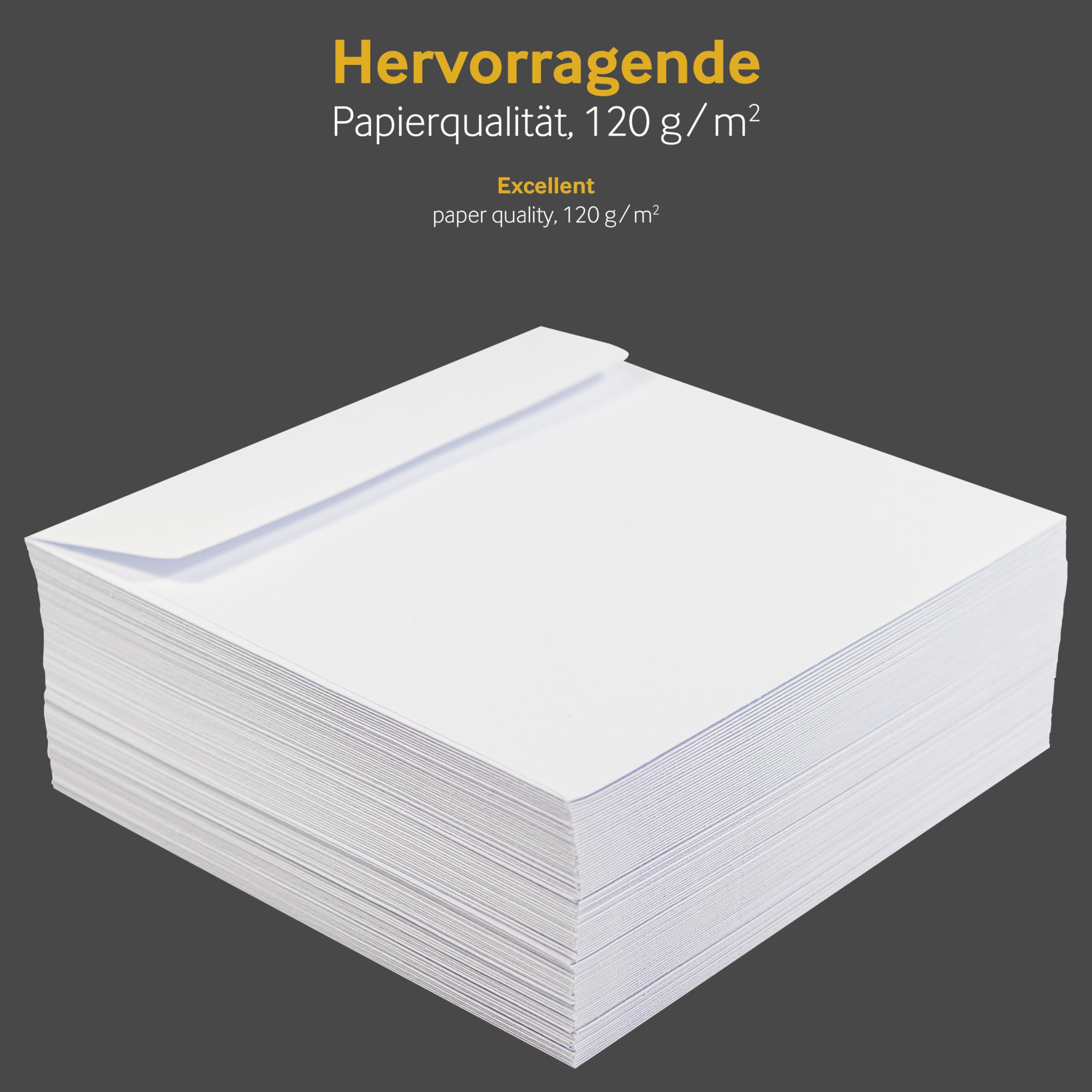 Versandtaschen DIN B4, 250 x 353 mm, mit Fenster, 250 Stück, Weiß | Haftklebung mit Abziehstreifen, Gerade Klappe, 120 g/m² Offset, Blanke Briefhüllen