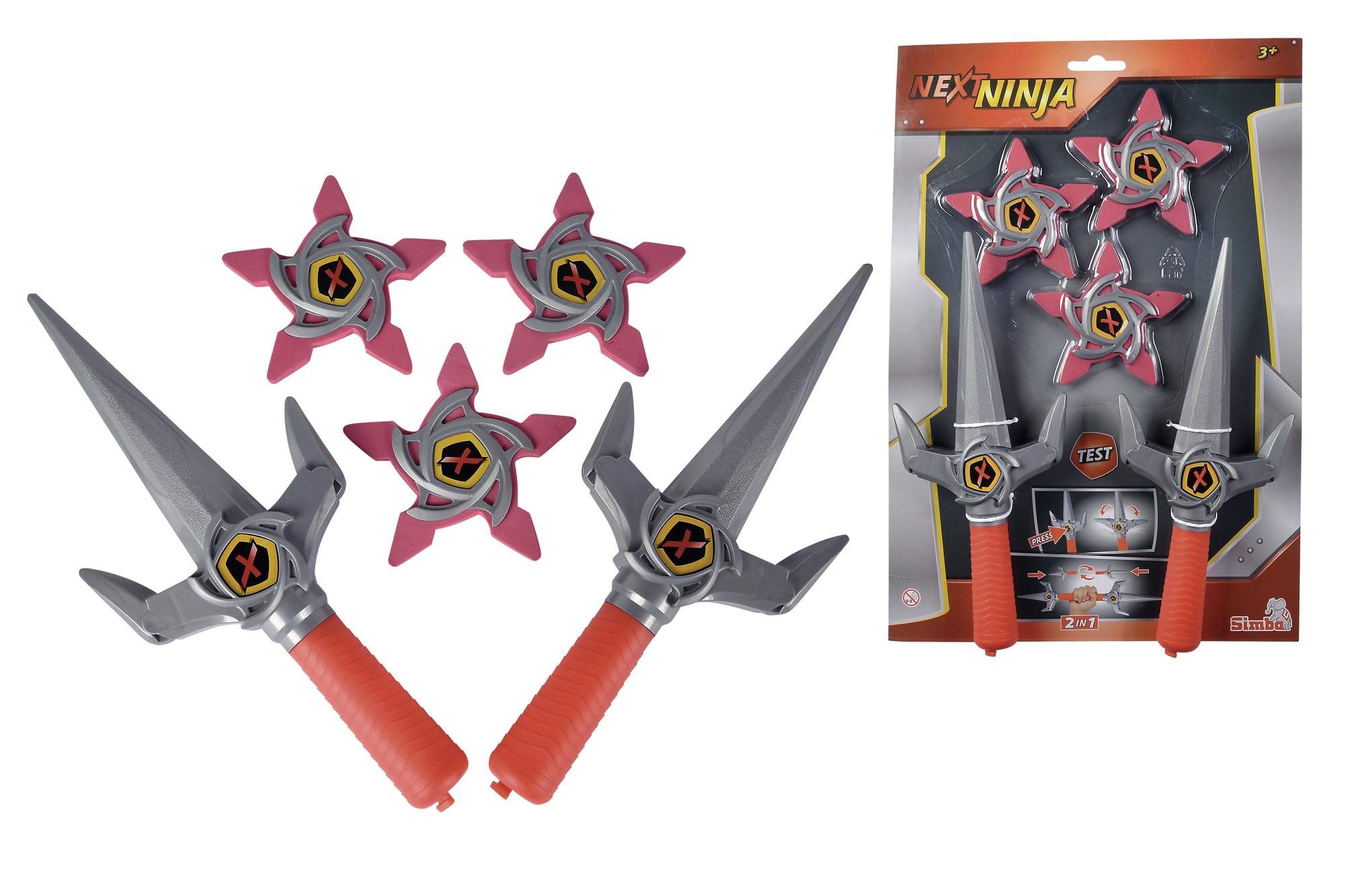 Simba 108042588 - Ninjakmesser und Kaststars - Ninjakmesser und Kaststerne von Simba Toys, Ab 3 Jahren