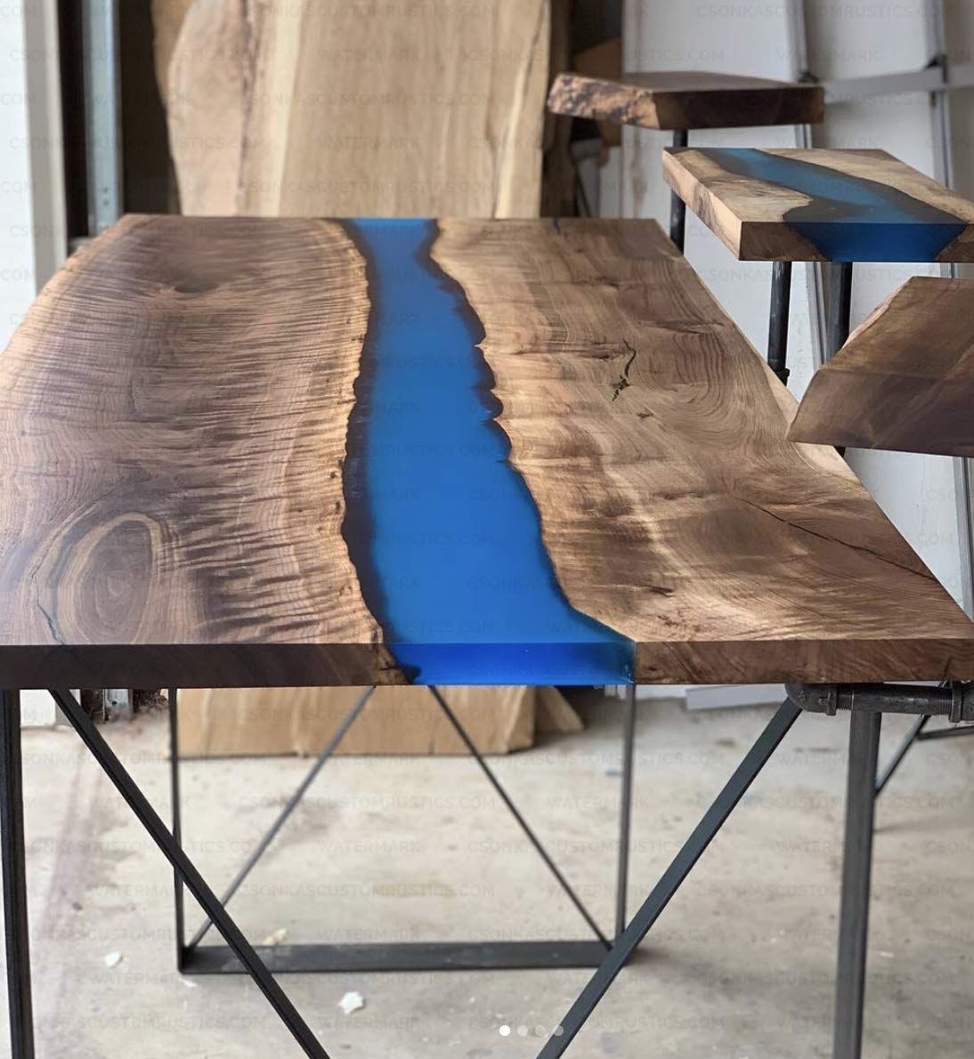 Best Cyber Deals 🔥 2 Pack - (3 Wide - 1/4 Thick Metal) OPTION #1 Square Metal Legs, Table Legs, Bench Legs, Legs, Industrial Modern, DIY