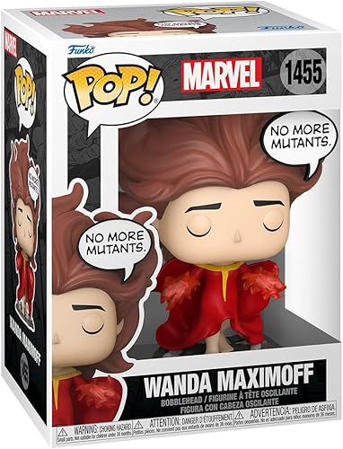 Funko Pop Marvel Wanda Maximoff - Bruja Escarlata - (No más mutantes) - Marvel Comics - Figura de vinilo coleccionable - Idea de regalo - Producto