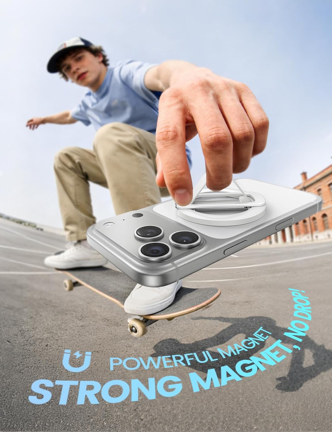 Lamicall Magnetic Phone Grip Silicone Finger Loop for MagSafe image 4