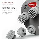 Pigeon Scalp Massager, Rechargeable Electric Head Massager for Body Pain Relief, Stress Relief, Hair Growth, Deep Clean & Relaxation, Silicon Kneading Points with Detachable Head gallery image
