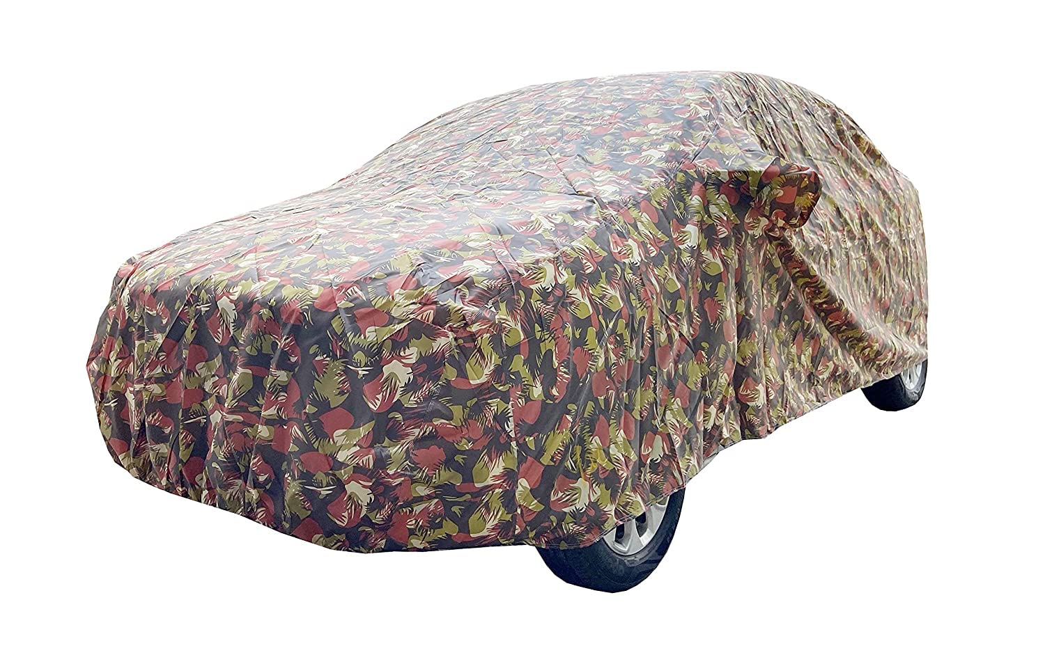 CRONEX Water Resistance & Dustproof Car Body Cover compatiable with TOOYOTTANew Fortuner with Mirror Pocket_Jungle Matty