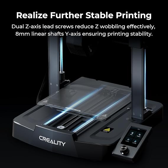 Creality Ender 3 V3 SE F 3D Printer, 250mm/s Faster Print Speed CR Touch Auto Leveling Sprite Direct Extruder Dual Z-Axis Auto Filament Loading Upgraded Ender 3D Printer Print Size 8.66x8.66x9.84 inch