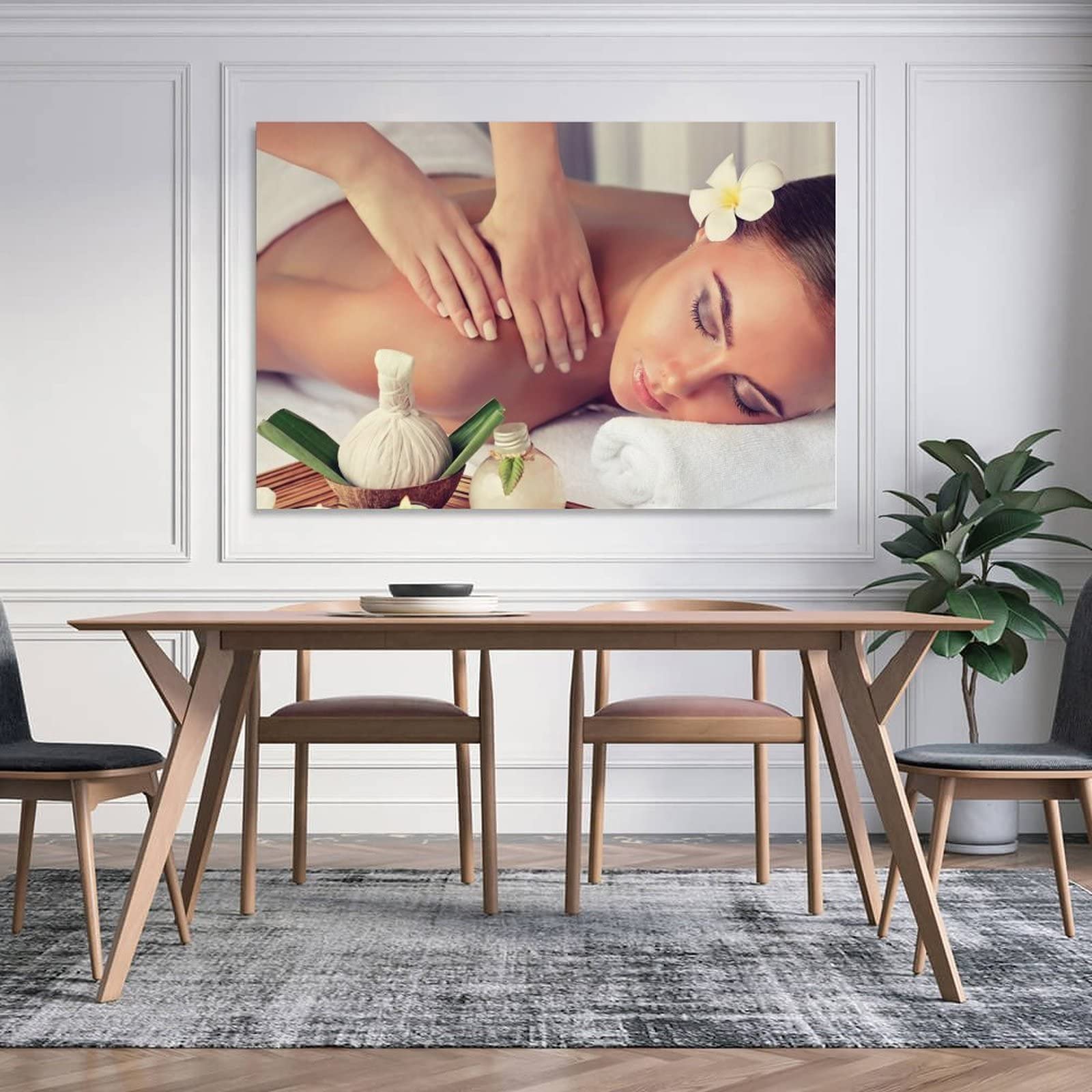 Poster Toile Peinture à L'huile Style Crâne - Décor Mural 30x45 Cm, Haute Résolution, Toile Imperméable - Pour Salon, Chambre, Bureau