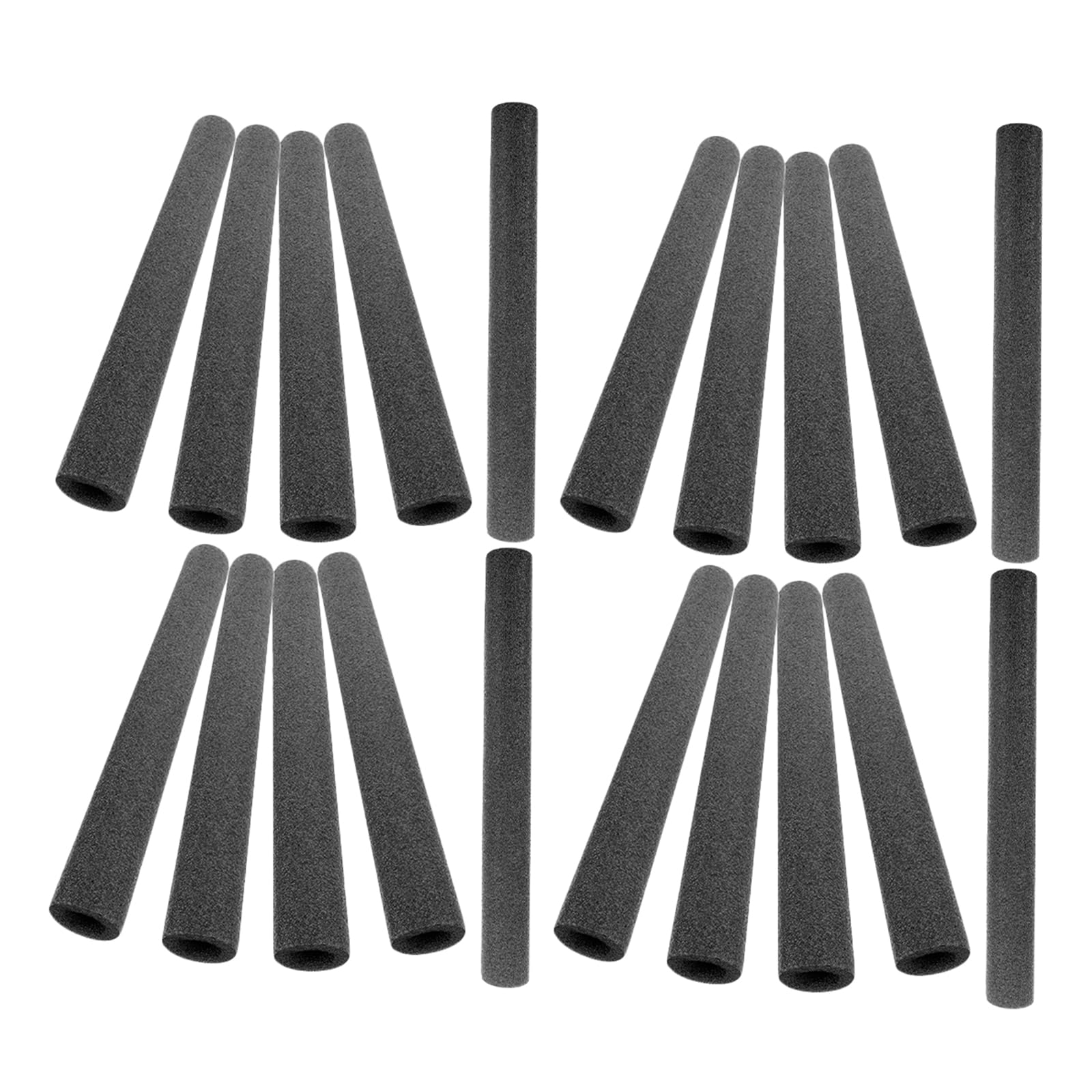 Manguito de aislamiento de 40 cm negro para máquinas de ejercicios | Pack de 20 unidades