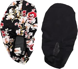 FRCOLOR Gorro De Cabelo De Seda 2 Peças Touca De Dormir Chapéus Femininos Touca De Cetim Cabelo Elástico Touca De Dormir Cosmética Capuz De Cetim Miss Touca De Dormir De Seda