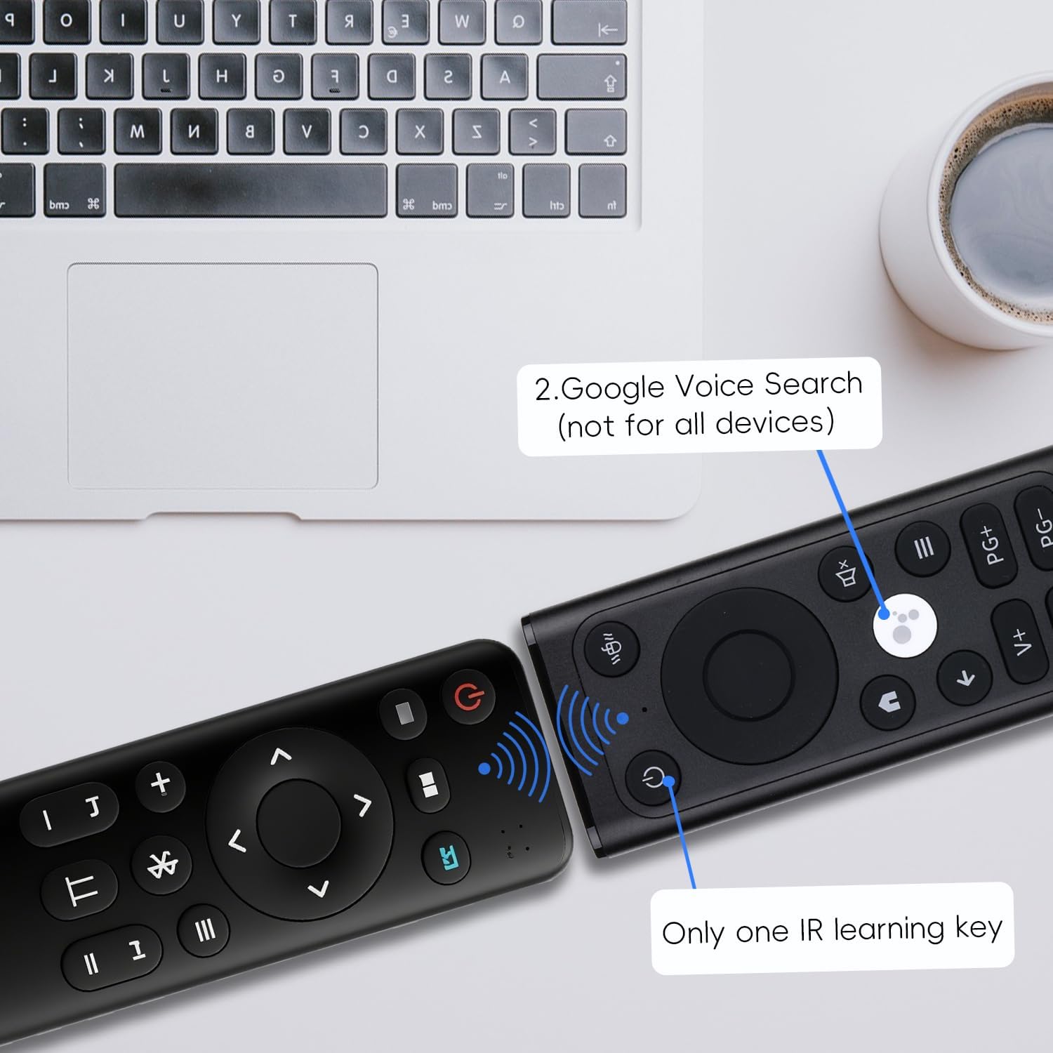 iPazzPort mini Bluetooth Keyboard and air Mouse, Multifunctional 3-in-1 2.4Ghz* Bluetooth with Remote Control for PC,Laptop,HTPC,Windows,Portable and Rechargeable, Aluminum Alloy case