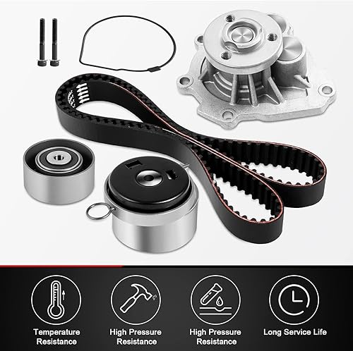Miniatura 6 de Kit de correa de distribución con bomba de agua compatible con Chevrolet Sonic 2012-2013, Chevrolet Cruze 2012-2014, Aveo 2009-2011, Aveo5, Pontiac