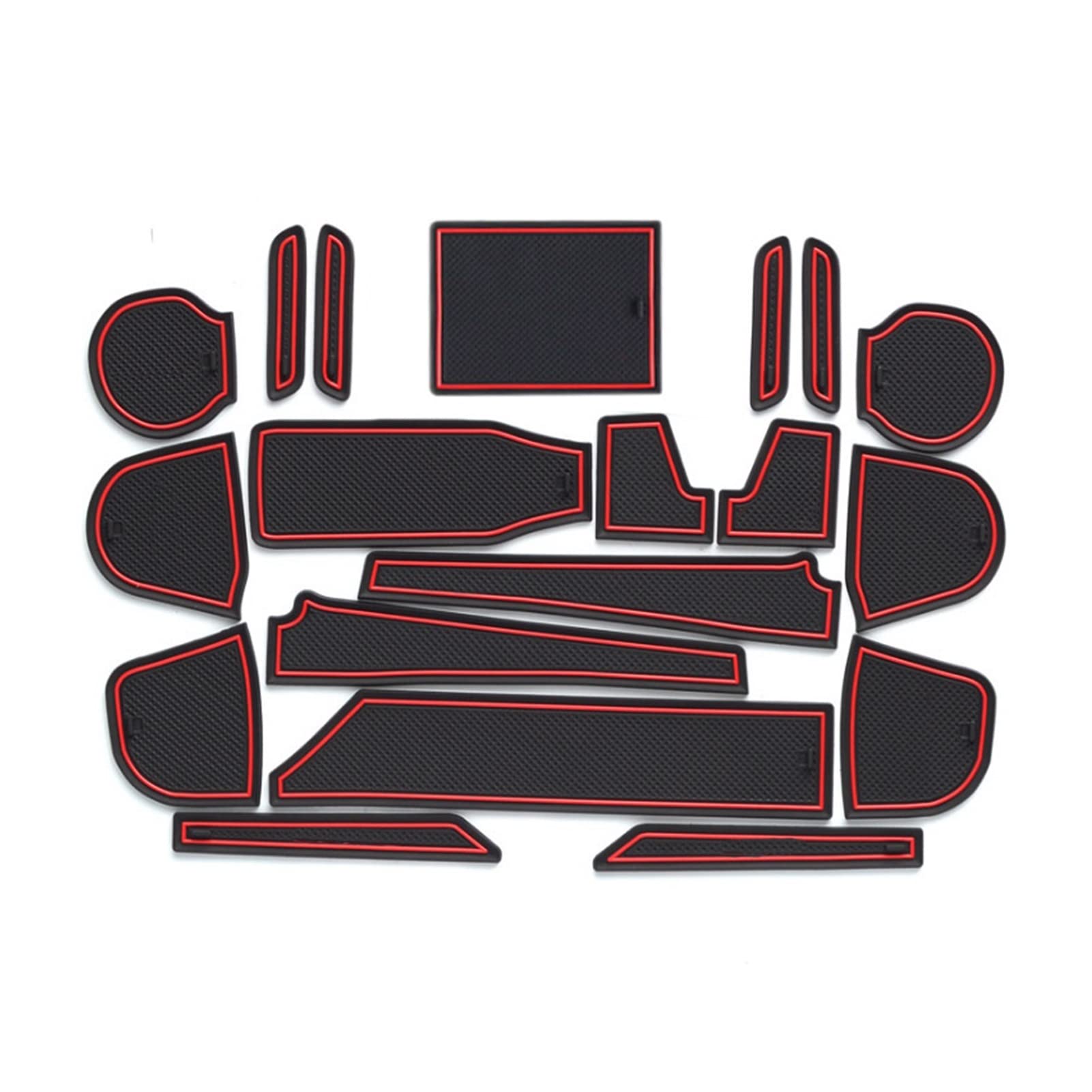 Tapis de doublure de console centrale pour éliminer les bruits d'inserts de porte-gobelets - 3