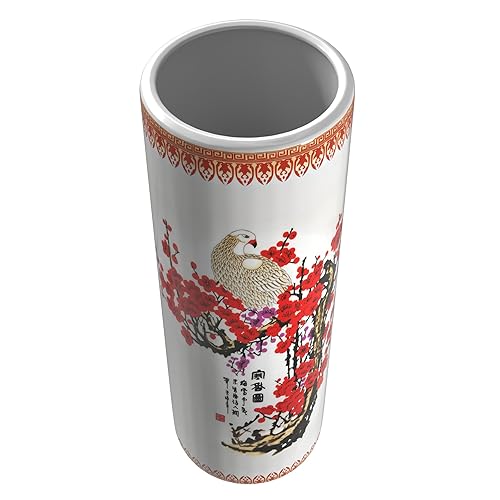 Miniatura 7 de Idea de regalo para decoración casera elegante de calidad fina - Depósito clásico para guardar paraguas y bastones de porcelana china de 24 pulgadas