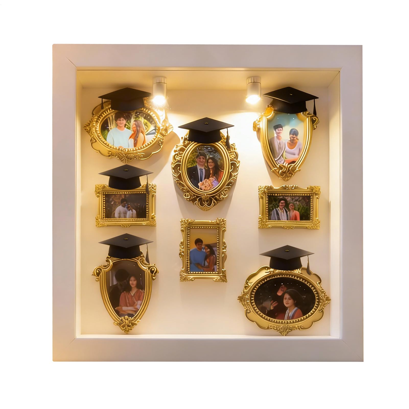 Zrób To Sam Pudełko Muzeum Antyczne Pudełko Na Rękodzieło Sylwetkowe | Zestaw DIY Do Miniaturowych Pudełek Muzealnych Na Ukończenie Studiów Boże Narodzenie Urodziny Ślub Dla Pary Rodziny Dzieci I