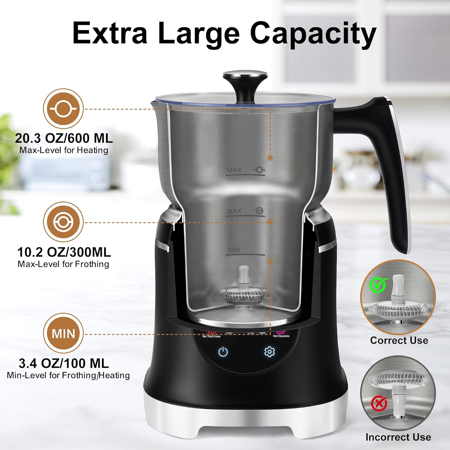 Milk Frother and Steamer