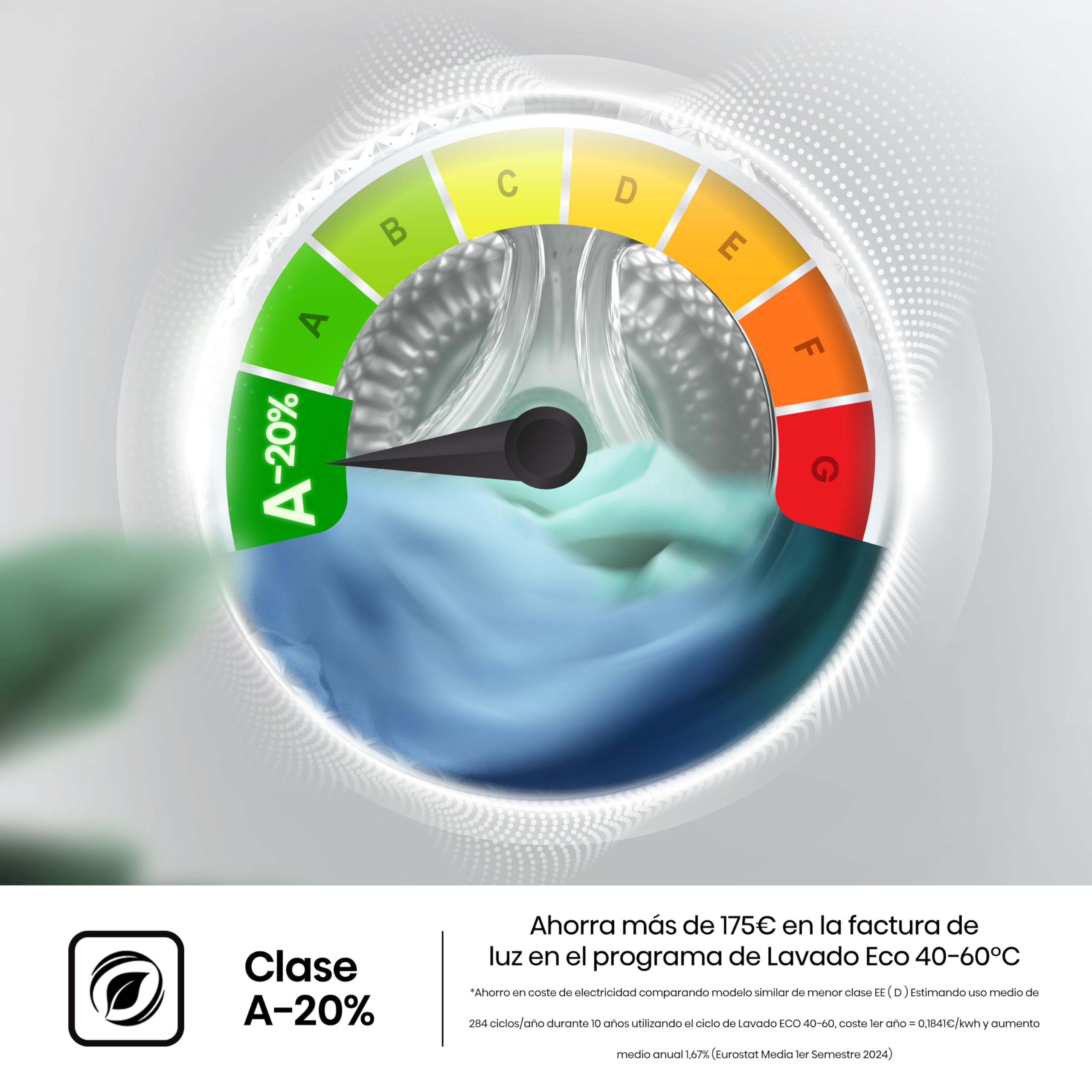 Hisense WF1Q8041BW - Lavadora, Class A, 8 Kg, 1400 rpm, Alto 85 cm x Ancho 60 cm, Color Blanco, Función Vapor 99,9%, Lavado Rápido+, Lavado Automático, Finalización Diferida, Tecnología Inverter