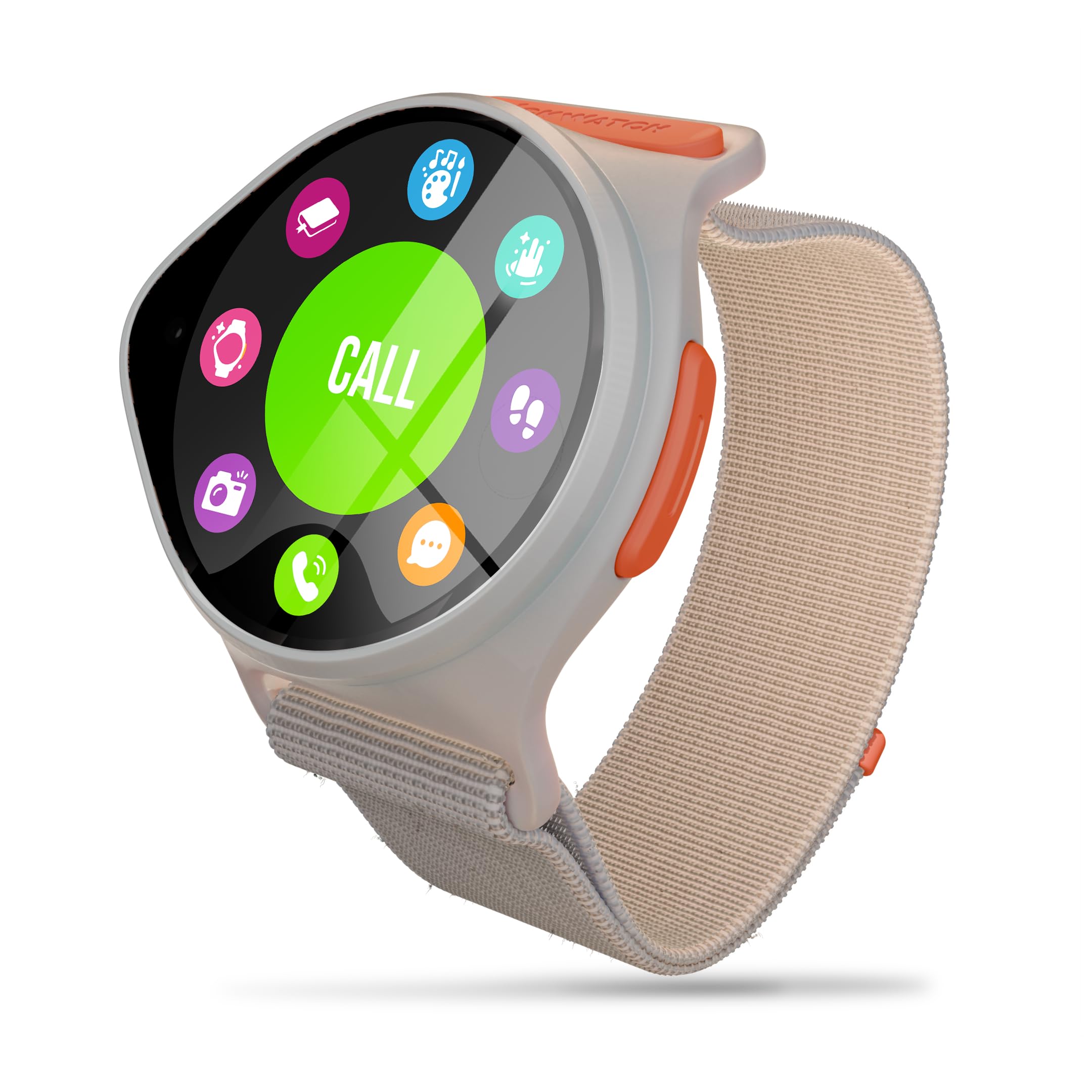 Reloj inteligente Nickwatch de Nickelodeon con GPS - Seguimiento en tiempo real - Zona segura - Llamada de emergencia – Duradero, resistente al agua - Comunicación bidireccional - Requiere suscripción