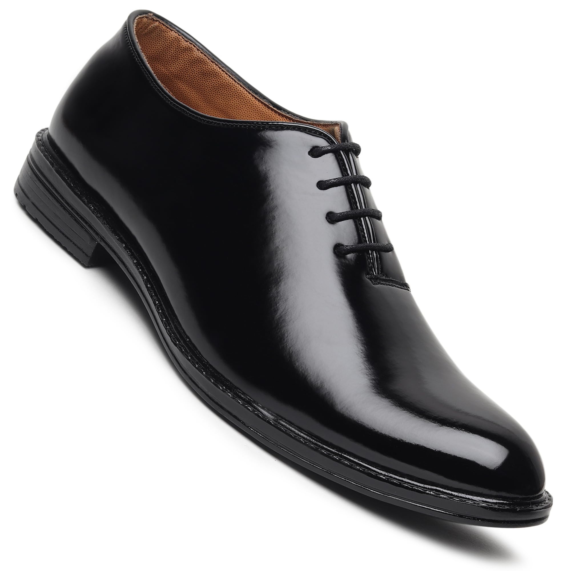 Zixer Patent Leather Formal Shoes for Men || Party, College, Wedding, Office Shoes for Men Slip On Shoes for Men Without Laceless Shoes for Men (Black) (B0DCPFWL24) Amazon Price History, Amazon Price Tracker