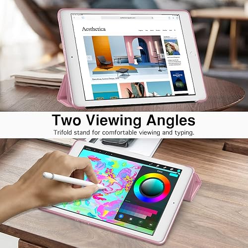 Miniatura 5 de MoKo Funda para iPad de 10.2, iPad de 9 generación 2021, iPad de 8 generación 2020, iPad de 7 generación 2019, suave y esmerilada, funda delgada con